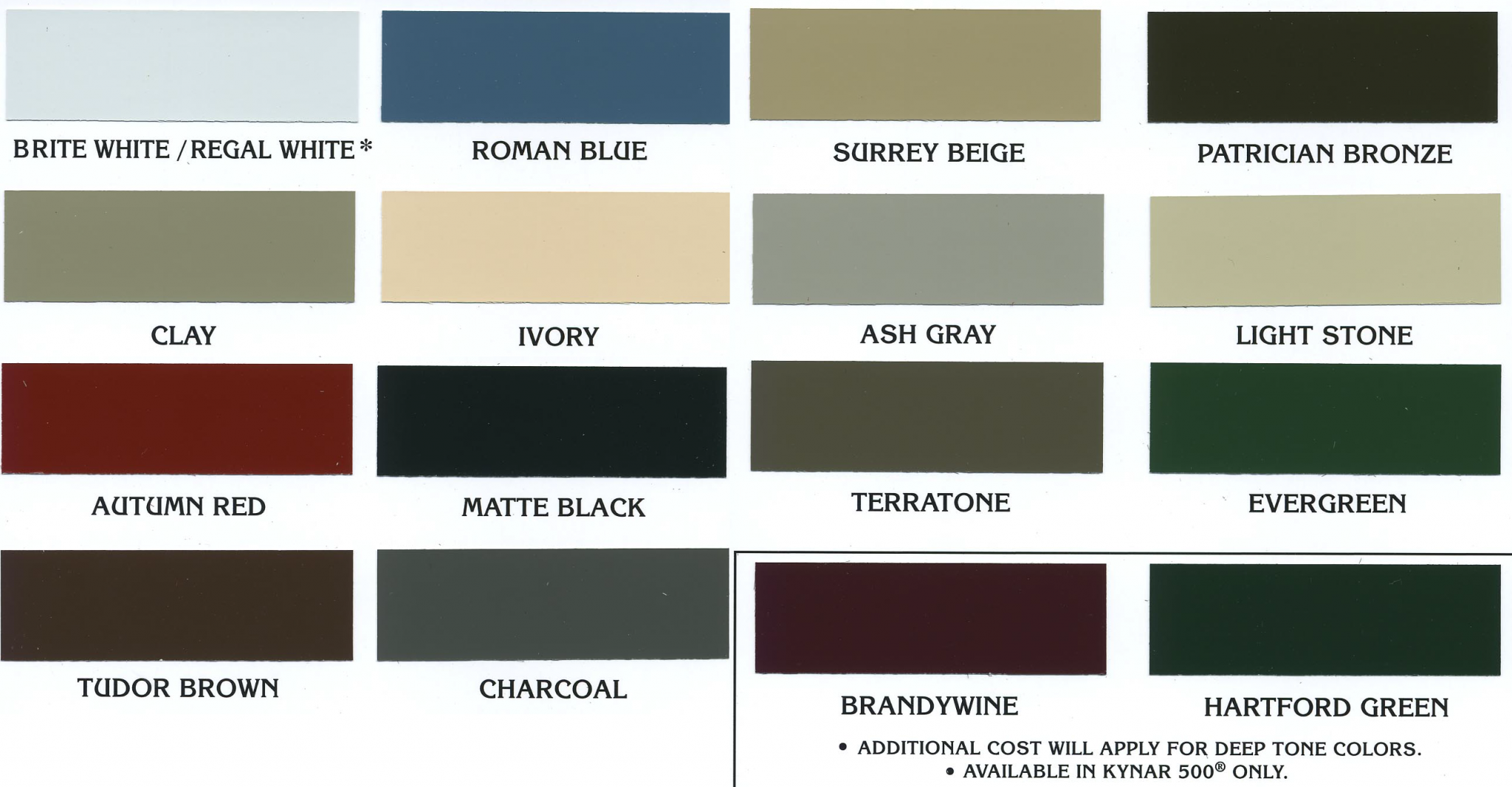 Sto EIFS Color Chart